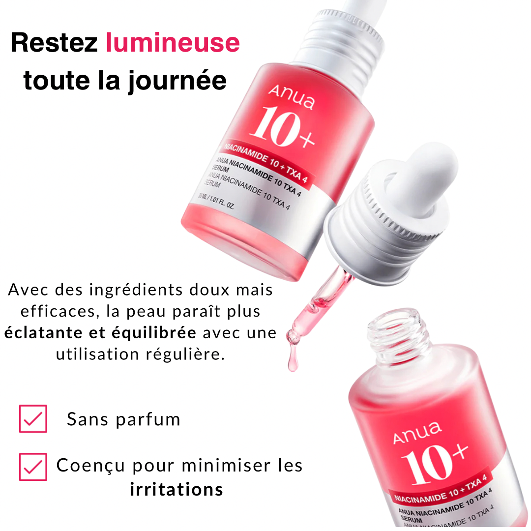 Serum Anua 10% de Niacinamide et 4% d'acide Tranexamique